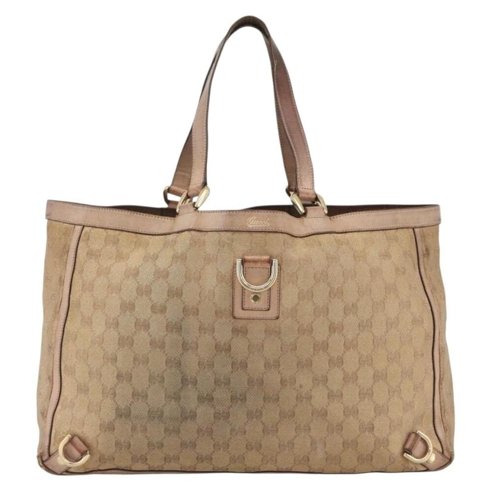 Gucci GG Canvas Abbey Tote Bag Beige